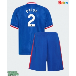 Manchester United Diogo Dalot #2 Replika Babytøj Udebanesæt Børn 2026-27 Kortærmet (+ Korte bukser)